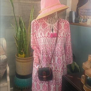 Liz Claiborne Crossbody Bag Genuine Leather Mini Saddle Bag